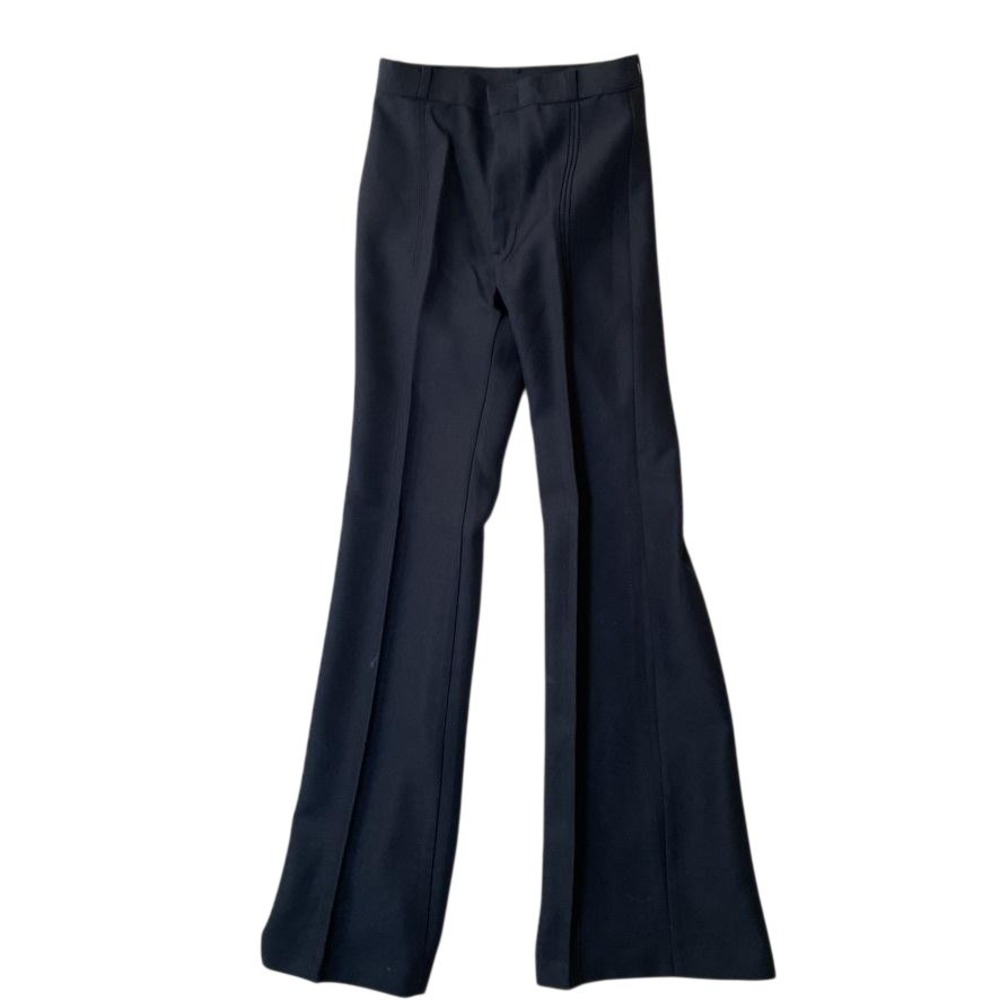Vintage Angels Flight Dress Pants Mens 27x34 Blue Flare Made USA 70s NOS